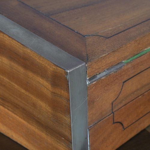 VICTORIAN COLONIAL CAMPHOR WOOD WRITING SLOPE - ADDITIONAL PHOTO 10