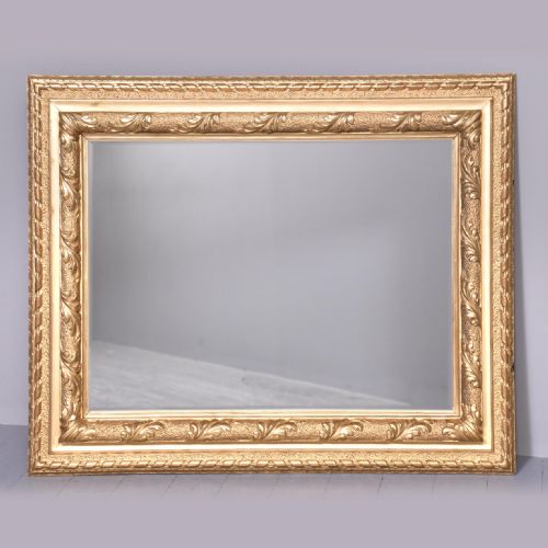 Victorian Carved Giltwood Rectangular Wall Mirror