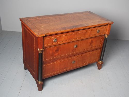 GEORGIAN ITALIAN INLAID COMMODE CHEST OF DRAWERS - ADDITIONAL PHOTO 1