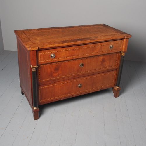 GEORGIAN ITALIAN INLAID COMMODE CHEST OF DRAWERS - ADDITIONAL PHOTO 2