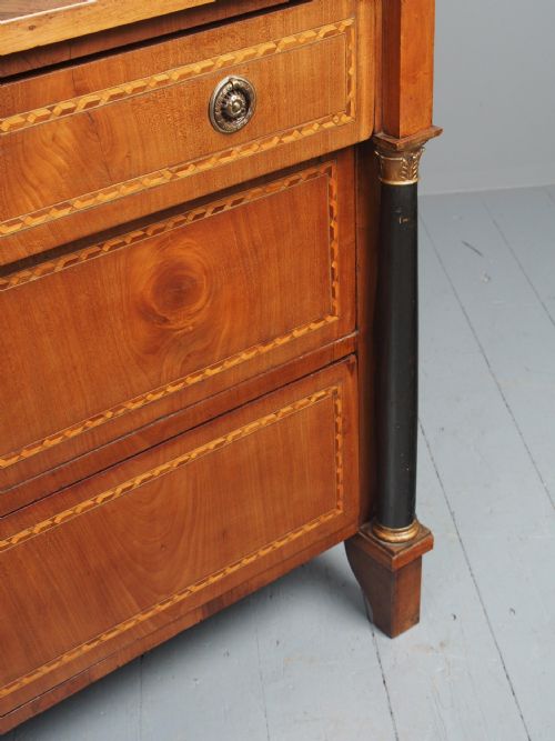 GEORGIAN ITALIAN INLAID COMMODE CHEST OF DRAWERS - ADDITIONAL PHOTO 4