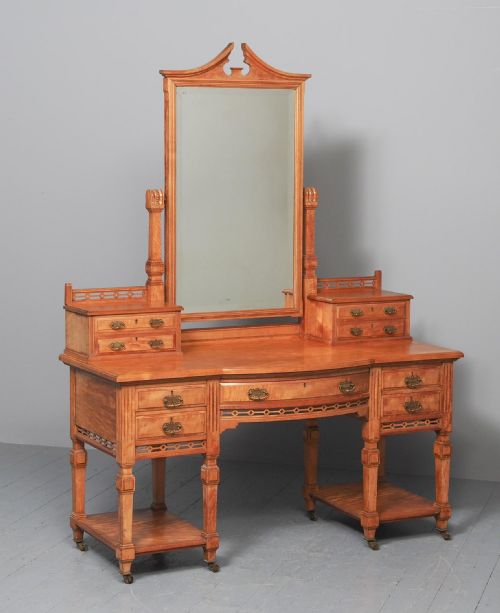 ANTIQUE JOHN TAYLOR OF EDINBURGH SATINWOOD DRESSING TABLE - ADDITIONAL PHOTO 8