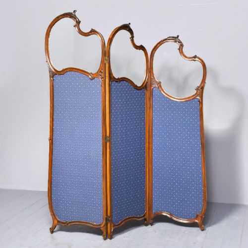 Louis XVI Style Mahogany Folding Screen