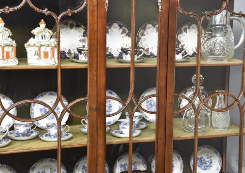 ANTIQUE CHINESE CHIPPENDALE MAHOGANY DISPLAY CABINET - ADDITIONAL PHOTO 9