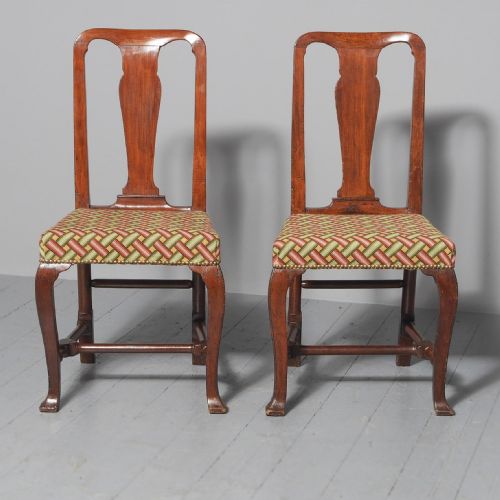 ANTIQUE PAIR OF GEORGE II MAHOGANY SIDE CHAIRS - ADDITIONAL PHOTO 1