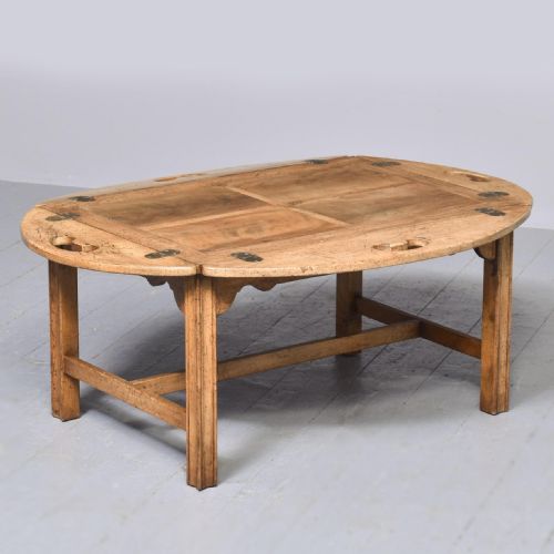 ANTIQUE MAHOGANY OVAL COFFEE TABLE - ADDITIONAL PHOTO 1