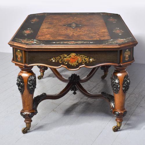 A LARGE FRENCH CENTRE TABLE - ADDITIONAL PHOTO 12