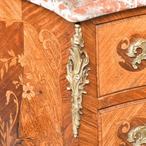FRENCH MARBLE TOPPED COMMODE - ADDITIONAL PHOTO 1