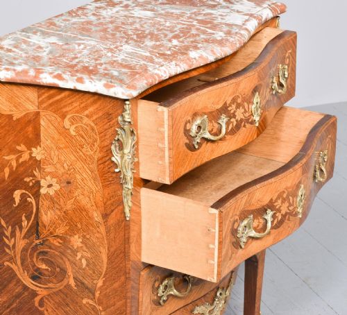 FRENCH MARBLE TOPPED COMMODE - ADDITIONAL PHOTO 6
