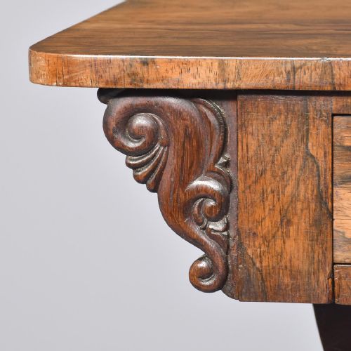 WILLIAM IV ROSEWOOD VICTORIAN WORK BOX - ADDITIONAL PHOTO 3