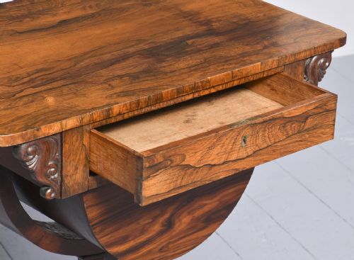 WILLIAM IV ROSEWOOD VICTORIAN WORK BOX - ADDITIONAL PHOTO 6