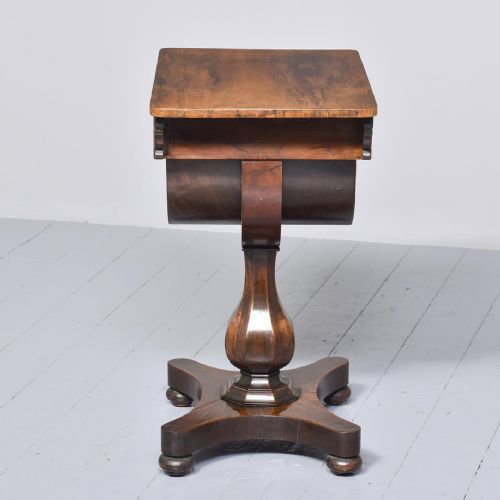 WILLIAM IV ROSEWOOD VICTORIAN WORK BOX - ADDITIONAL PHOTO 7
