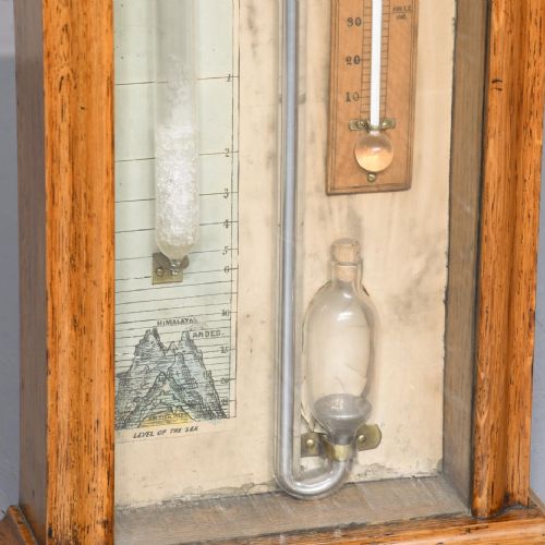 OAK CASED BAROMETER BY ADMIRAL FITZROY - ADDITIONAL PHOTO 2