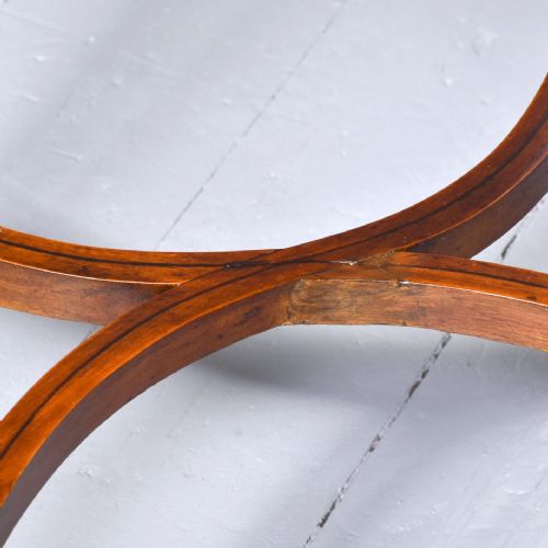 ANTIQUE RARE INLAID SATINWOOD KIDNEY SHAPED BIJOUTERIE TABLE - ADDITIONAL PHOTO 3