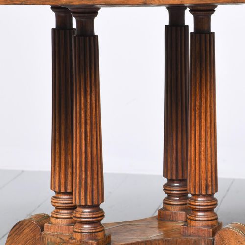 REGENCY BRASSINLAID ROSEWOOD GAMES TABLE - ADDITIONAL PHOTO 4