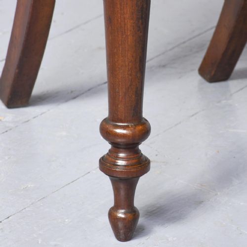 PAIR OF VICTORIAN CARVED MAHOGANY HALL CHAIRS - ADDITIONAL PHOTO 2