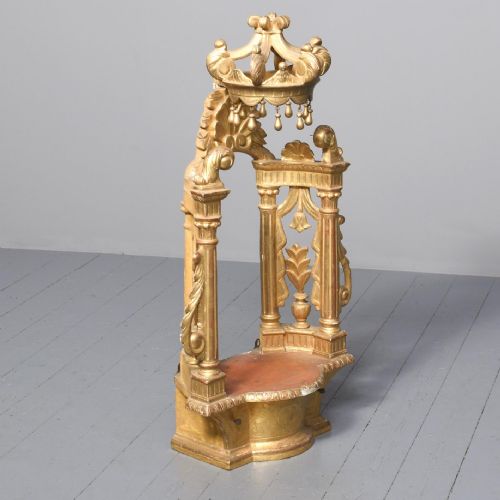 CARVED AND GILDED ITALIAN SHRINE - ADDITIONAL PHOTO 4