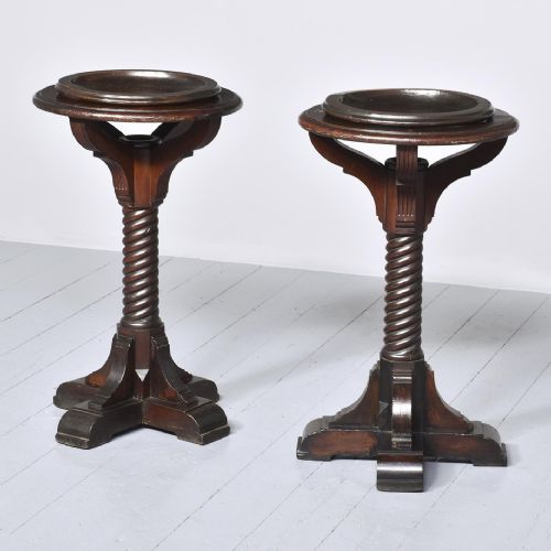 Pair of Gothic Pedestals
