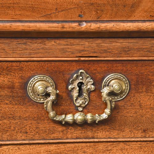 GEORGE III MAHOGANY BUREAU BOOKCASE - ADDITIONAL PHOTO 7