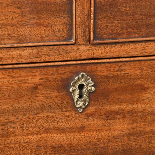 GEORGE III MAHOGANY BUREAU BOOKCASE - ADDITIONAL PHOTO 8