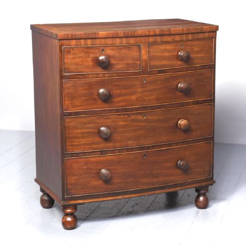 George IV Bow-fronted Chest of Drawers