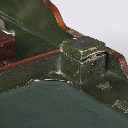 MAHOGANY FOLDING TRAVELLINGMILITARY DESK - ADDITIONAL PHOTO 1