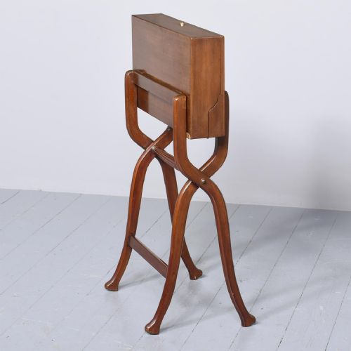 MAHOGANY FOLDING TRAVELLINGMILITARY DESK - ADDITIONAL PHOTO 8