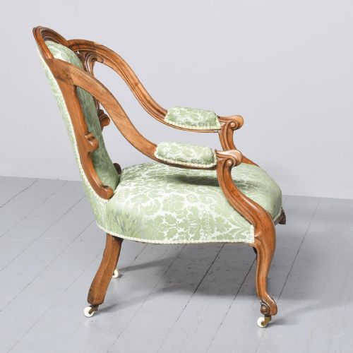 EARLY VICTORIAN ROSEWOOD LADIES CHAIR - ADDITIONAL PHOTO 8
