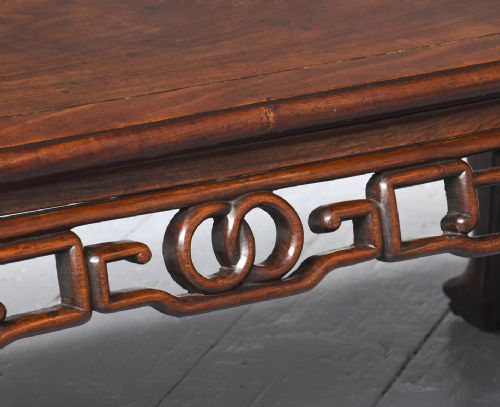 CHINESE HARDWOOD LOW OR KANG TABLE IN FIGURED ROSEWOOD - ADDITIONAL PHOTO 2