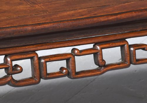 CHINESE HARDWOOD LOW OR KANG TABLE IN FIGURED ROSEWOOD - ADDITIONAL PHOTO 3