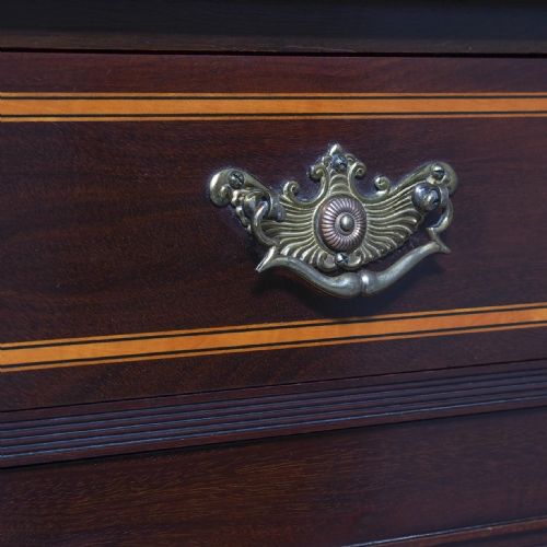 VICTORIAN INLAID MAHOGANY SIDE CABINET BY GILLOWS - ADDITIONAL PHOTO 9