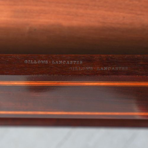 VICTORIAN INLAID MAHOGANY SIDE CABINET BY GILLOWS - ADDITIONAL PHOTO 12