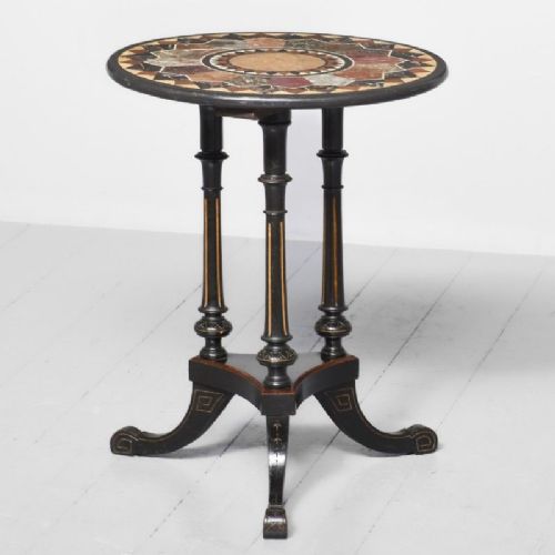 Italian Specimen Marble Table
