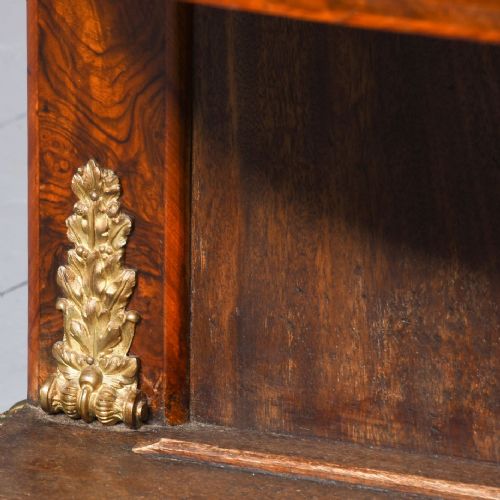 OPENENDED FIGURED WALNUT VICTORIAN CREDENZA - ADDITIONAL PHOTO 3