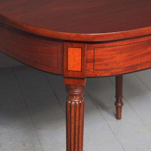 NEAT SIZE GEORGE III MAHOGANY FOLD OVER TEA TABLE - ADDITIONAL PHOTO 2