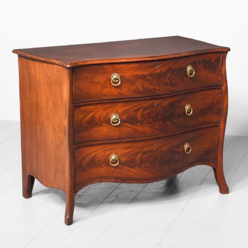 George III Serpentine Front Chest of Drawers