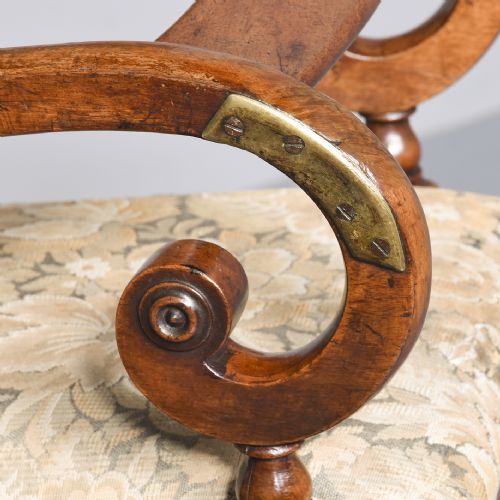 LATE GEORGIAN MAHOGANY CHILD'S CHAIR ON STAND - ADDITIONAL PHOTO 2