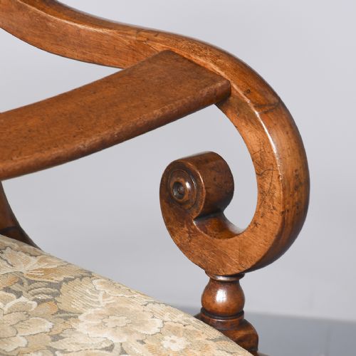 LATE GEORGIAN MAHOGANY CHILD'S CHAIR ON STAND - ADDITIONAL PHOTO 4