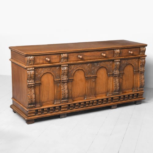 Jacobean Oak Sideboard or Cabinet