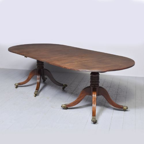George IV Twin Pillar Dining Table