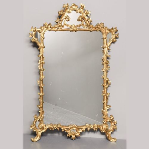 Rococo Style Wall or Overmantel Mirror