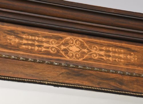 FINE QUALITY MARQUETRY INLAID ORMOLU MOUNTED MIRROR BACK VICTORIAN WALNUT CREDENZA - ADDITIONAL PHOTO 2
