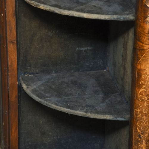 FINE QUALITY MARQUETRY INLAID ORMOLU MOUNTED MIRROR BACK VICTORIAN WALNUT CREDENZA - ADDITIONAL PHOTO 7