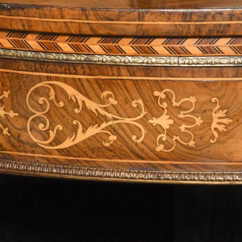 FINE QUALITY MARQUETRY INLAID ORMOLU MOUNTED MIRROR BACK VICTORIAN WALNUT CREDENZA - ADDITIONAL PHOTO 8