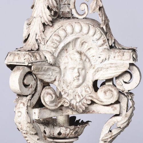 LARGE FRENCH METAL STANDARD LAMP - ADDITIONAL PHOTO 1