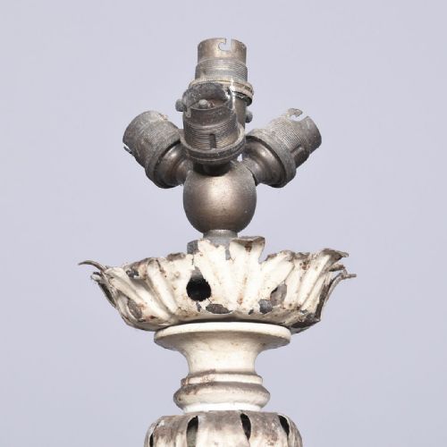 LARGE FRENCH METAL STANDARD LAMP - ADDITIONAL PHOTO 2