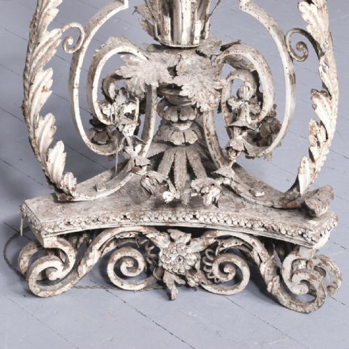 LARGE FRENCH METAL STANDARD LAMP - ADDITIONAL PHOTO 5