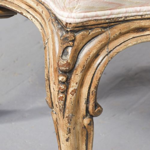 PAINTED AND UPHOLSTERED STOOL - ADDITIONAL PHOTO 1