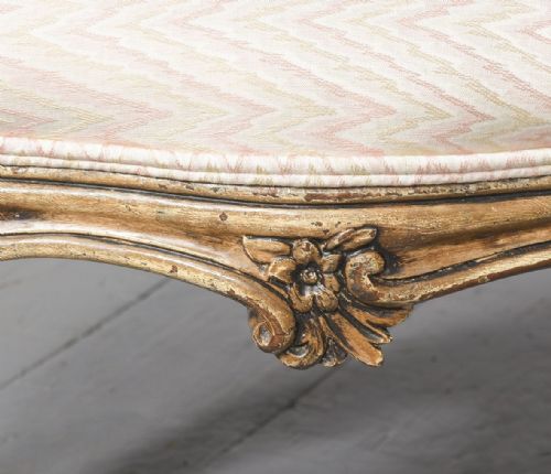 PAINTED AND UPHOLSTERED STOOL - ADDITIONAL PHOTO 3