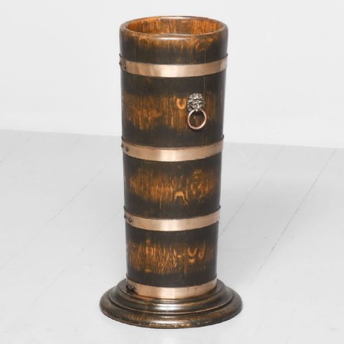 Staved Oak Stick Stand